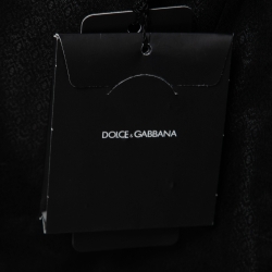 مملوكة مسبقًا Dolce & Gabbana Black Crepe Single-Breasted Martini Blazer M