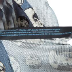 Pre Owned تيشيرت بولو دولتشي أند غابانا مارلين مونرو رصاصي مطبوع XL