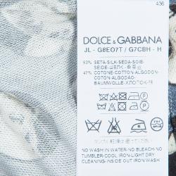 Pre Owned تيشيرت بولو دولتشي أند غابانا مارلين مونرو رصاصي مطبوع XL