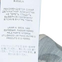 Pre Owned تيشيرت بولو دولتشي أند غابانا مارلين مونرو رصاصي مطبوع XL