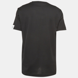 Pre Owned Dolce & Gabbana Black Logo Print Cotton Re-Edition T-Shirt XXL