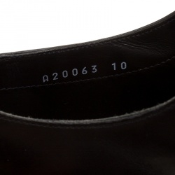Dolce and Gabbana Black Leather Marsala Oxfords Size 44