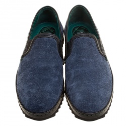 Pre Owned حذاء رياضي دولتشي أند غابانا سليب أون موندلو نوبوك أزرق مقاس 43