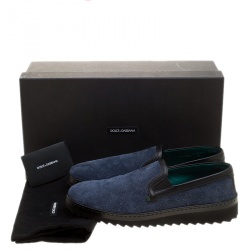 Pre Owned حذاء رياضي دولتشي أند غابانا سليب أون موندلو نوبوك أزرق مقاس 43