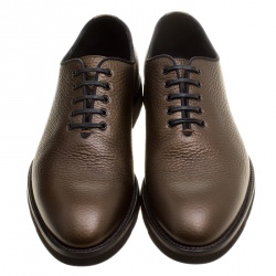 Dolce and Gabbana Brown Leather Sicilia Oxfords Size 43