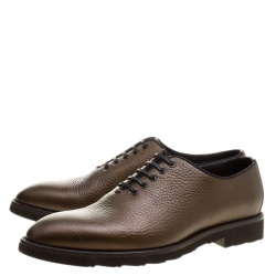 Dolce and Gabbana Brown Leather Sicilia Oxfords Size 43