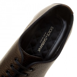 Dolce and Gabbana Brown Leather Sicilia Oxfords Size 43