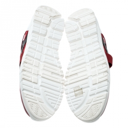 مملوكة مسبقًا Dolce and Gabbana Multicolor Leather and Skull and Crossbone Print Canvas Jamaica Sneakers Size 43.5