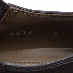 Dolce and Gabbana Black Brogue Leather Milano Oxfords Size 40