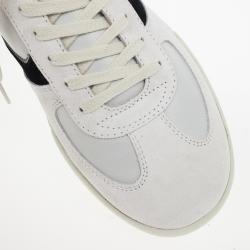 Pre Owned Dolce and Gabbana White Suede and Leather Sneakers Size 44.5