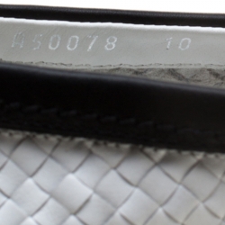 مملوكة مسبقًا Dolce and Gabbana Monochrome Woven Leather Slip On Sneakers Size 44