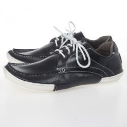 مملوكة مسبقًا Dolce and Gabbana Panarea Crackled Calfskin Sneakers Size 44.5