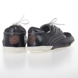 مملوكة مسبقًا Dolce and Gabbana Panarea Crackled Calfskin Sneakers Size 44.5