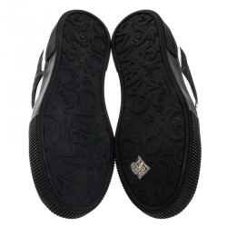 مملوكة مسبقًا Dolce and Gabbana Multicolor Leather And Fabric New Miami Low Top Sneakers Size 45