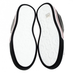 مملوكة مسبقًا Dolce and Gabbana Black Leather Low Top Sneakers Size 41
