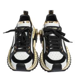 Pre Owned Dolce & Gabbana Multicolor Leather Super King Platform Sneakers Size 40