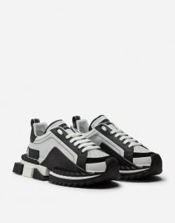 مملوكة مسبقًا Dolce & Gabbana Multicolor Leather Super King Platform Sneakers Size 43