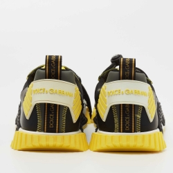 Pre Owned Dolce & Gabbana Multicolor Mesh and Leather NS1 Sneakers Size 43