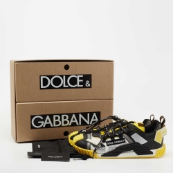 Pre Owned Dolce & Gabbana Multicolor Mesh and Leather NS1 Sneakers Size 43