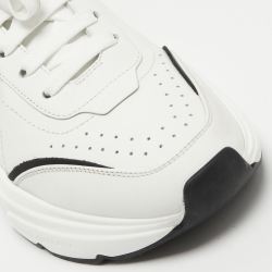 Pre Owned Dolce & Gabbana Black/White Leather Daymaster Sneakers Size 41.5