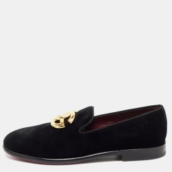 Dolce & Gabbana Black Velvet DG Logo Smoking Slippers Size 41 Dolce &  Gabbana | TLC