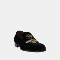 Pre Owned Dolce & Gabbana Velvet Smoking Slippers 40