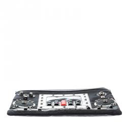 مملوكة مسبقًا حقيبة يد صغيرة دولتشي أند غابانا راديو نايلون سوداء