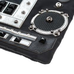 مملوكة مسبقًا حقيبة يد صغيرة دولتشي أند غابانا راديو نايلون سوداء