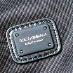 Dolce and Gabbana Black Nylon and Leather Belt Bag
