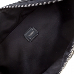 Dolce and Gabbana Black Nylon and Leather Belt Bag