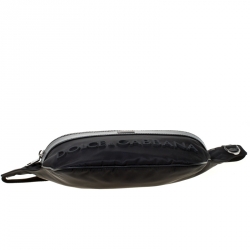 Dolce and Gabbana Black Nylon and Leather Belt Bag