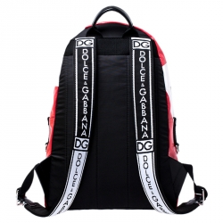 Dolce and Gabbana Multicolor Coated Canvas Vulcano Tape Backpack