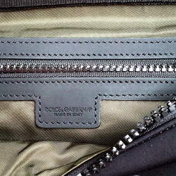 Pre Owned Dolce and Gabbana Black Neoprene Fabric Palermo Tecnico Crossbody Bag