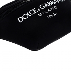 Pre Owned Dolce and Gabbana Black Neoprene Fabric Palermo Tecnico Crossbody Bag