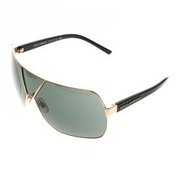 Dolce and Gabbana Black/Gold DG 2006 Oversized Sunglasses 