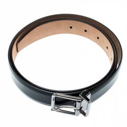 Pre Owned حزام دولتشي آند غابانا جلد أسود 115 سم