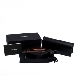 Dolce & Gabbana Honey Brown/Brown DG 6080 Aviator Sunglasses
