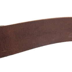 Pre Owned Dolce & Gabbana Brown Leather DG Logo Buckle Belt 90CM