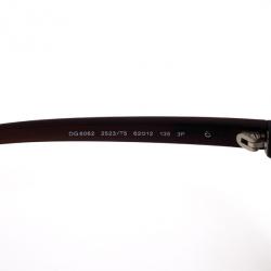 Pre Owned Dolce and Gabbana Brown Acetate Aviator Sunglasses
