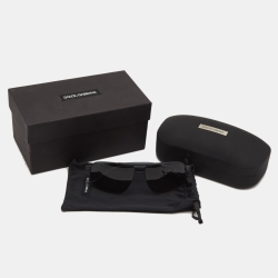 مملوكة مسبقًا Dolce & Gabbana Black DG2154 Aviator Sunglasses