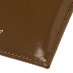 Dolce and Gabbana Brown Leather Card Holder