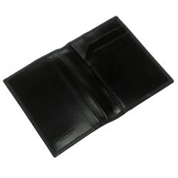 Dolce and Gabbana Black Leather Bifold Card Holder