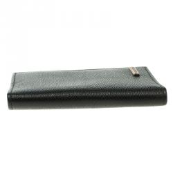 Dolce and Gabbana Black Leather Bifold Card Holder