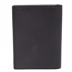 Dolce & Gabbana Dark Grey Leather Bifold Card Holder