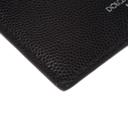 Pre Owned Dolce & Gabbana Black Leather Card Holder