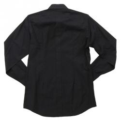 Pre Owned قميص دولتشي أند غابانا قطن أزرق كحلي L