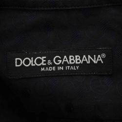 Pre Owned قميص دولتشي أند غابانا قطن أزرق كحلي L