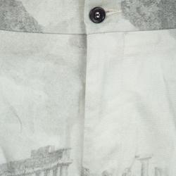 Pre Owned شورت دولتشي أند غابانا طباعة تيمبل رمادي L