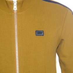 Pre Owned بدلة رياضية دولتشي أند غابانا مخطط مغاير تريكو قطن أصفر مسطردة L