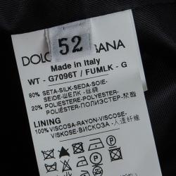 Pre Owned Dolce and Gabbana Black Tailored Three Button Waistcoat XL